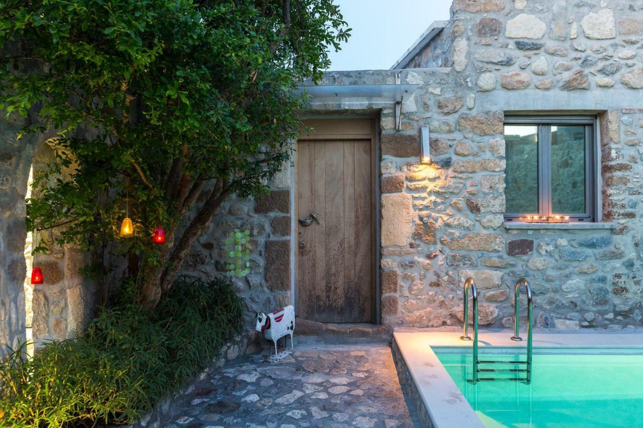 Muazzo Creta Stone House, Nature Escape With Pool, By Thinkvilla Pigi  외부 사진